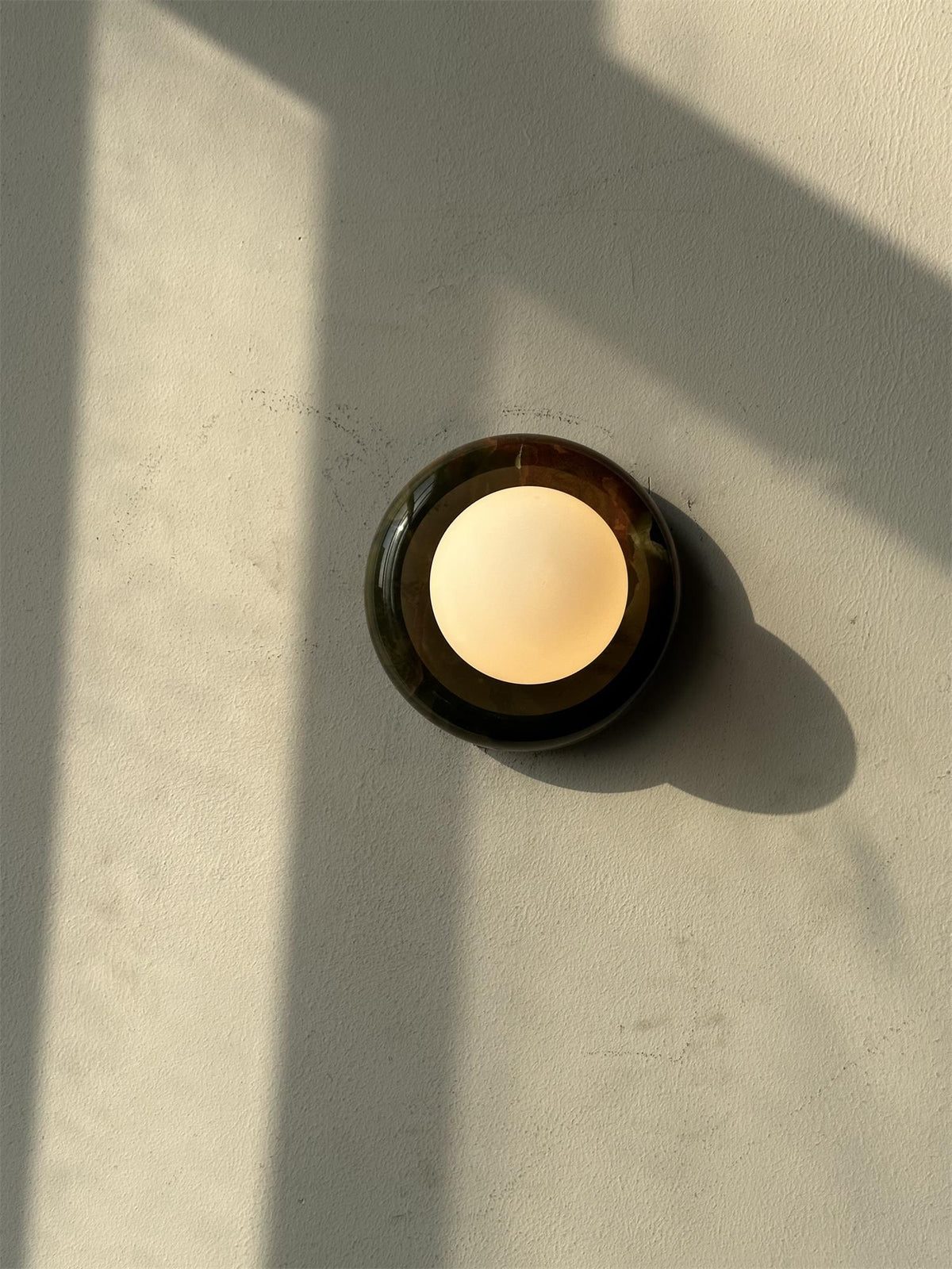 Cemaros Jade glas wandlamp