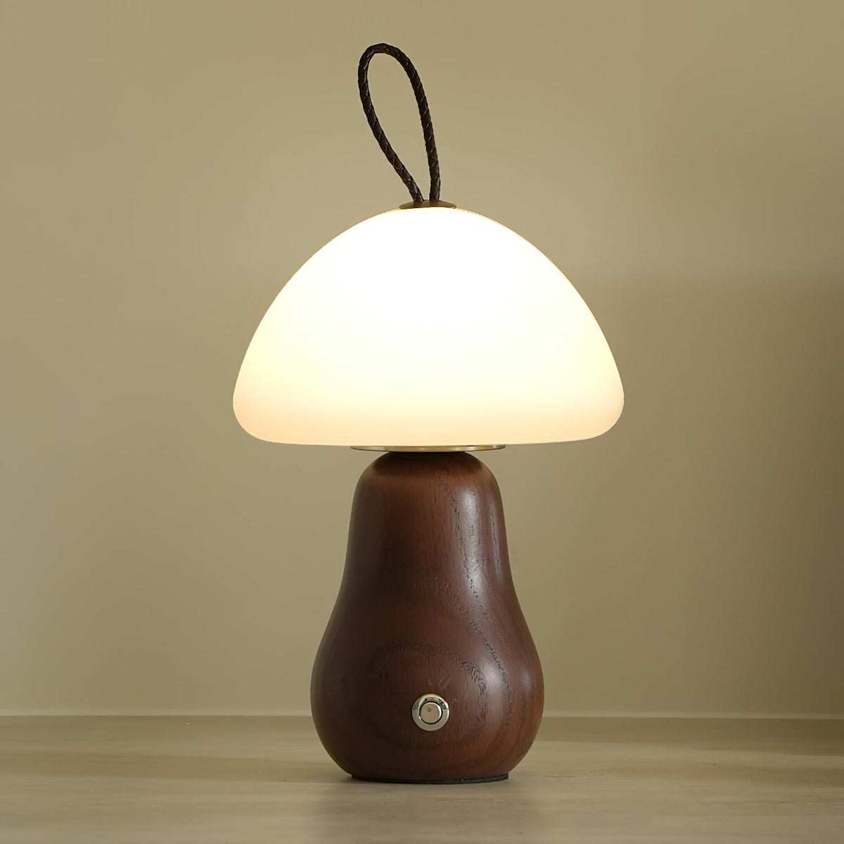 Renerina tafellamp houtkleur