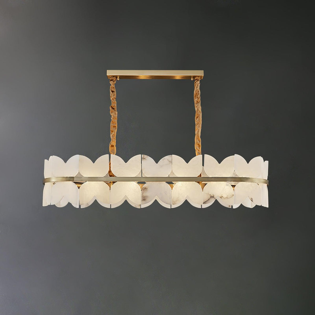 Seraphina Vintage albasten Kroonluchter