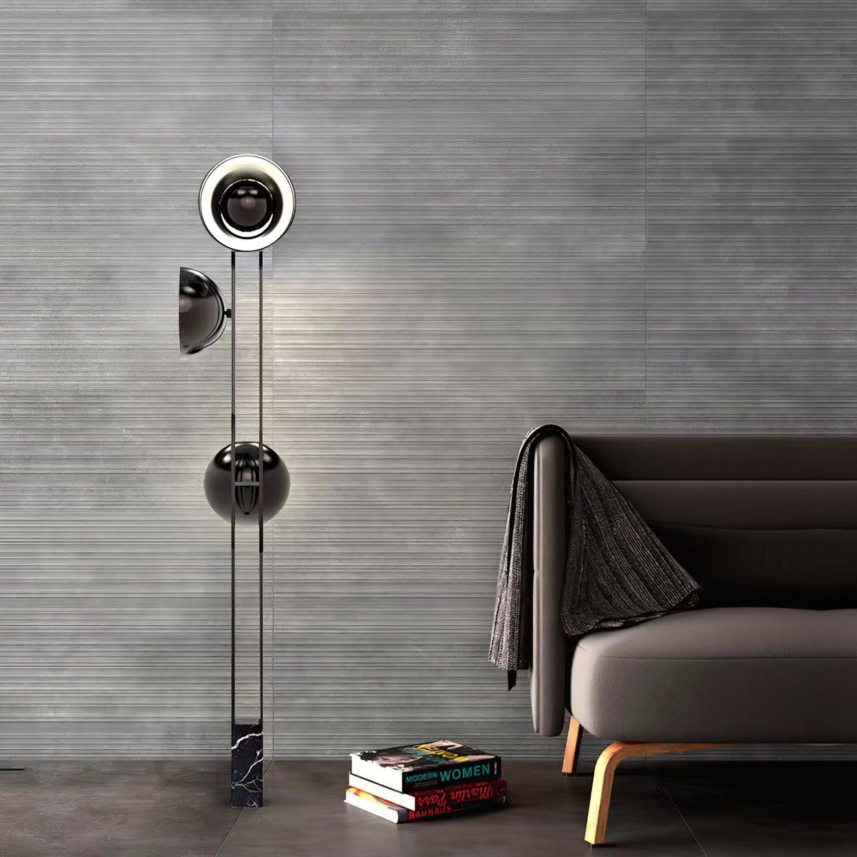 Alio Moderne vloerlamp van marmer