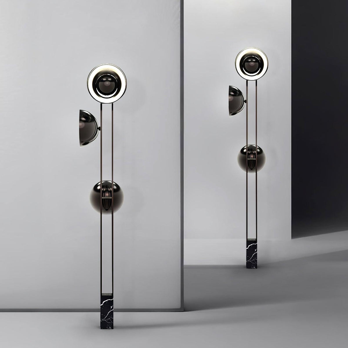 Alio Moderne vloerlamp van marmer