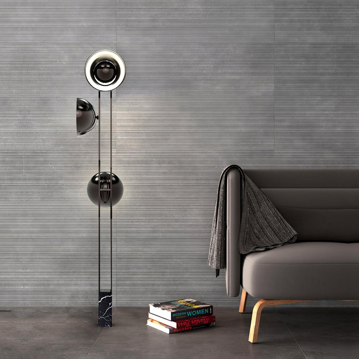 Alio Moderne vloerlamp van marmer