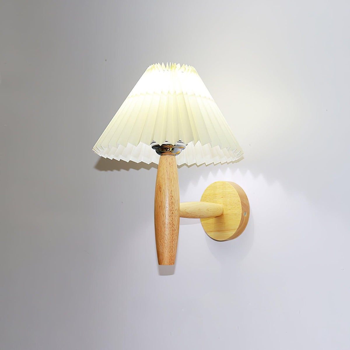 Elvivelle Moderne wandlamp van eikenhout