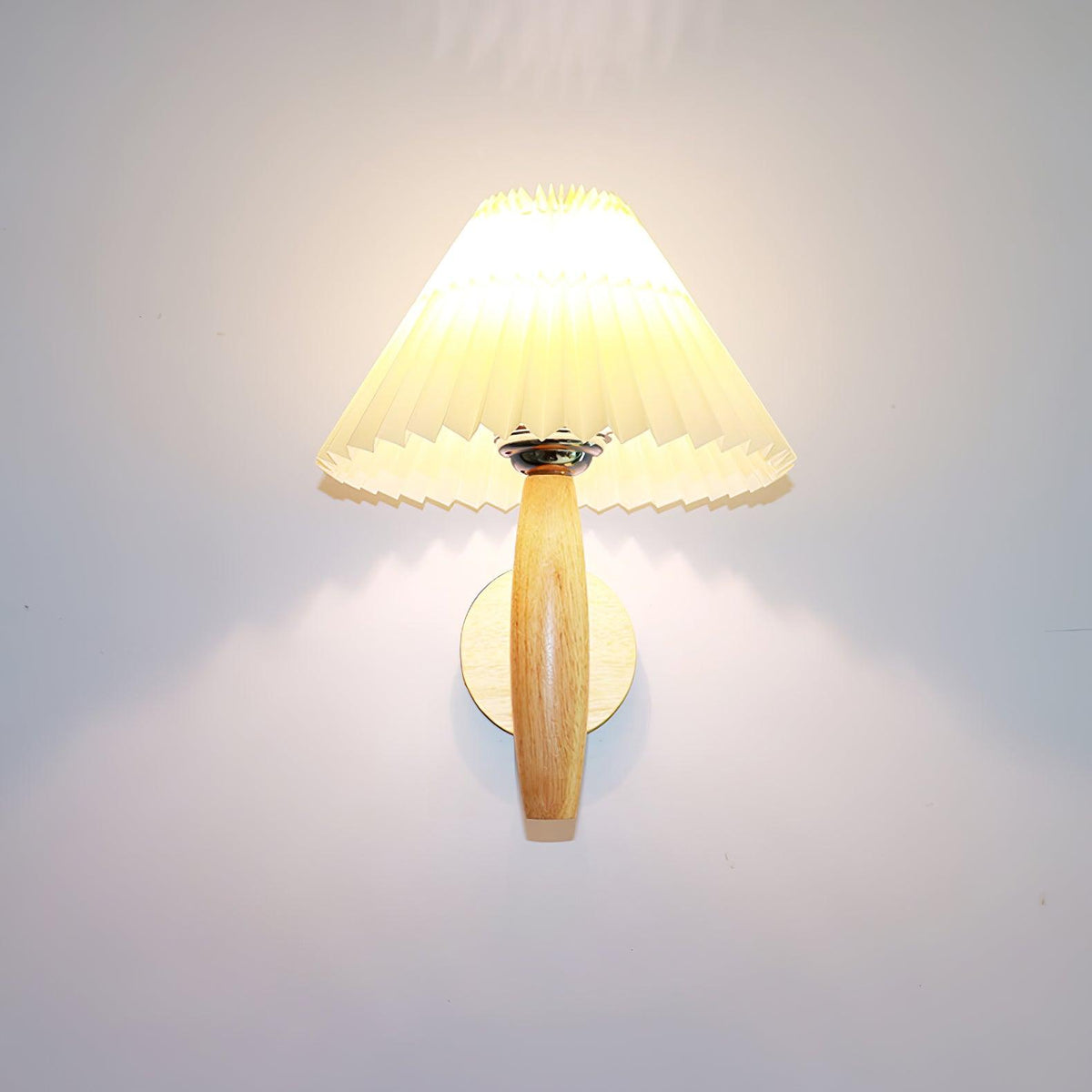 Elvivelle Moderne wandlamp van eikenhout
