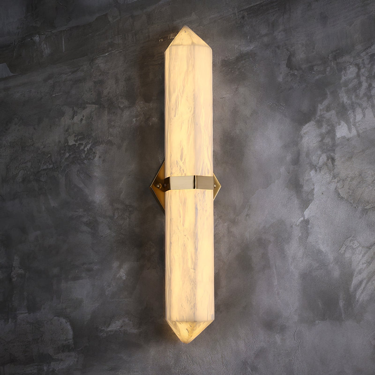 Albiaya wandlamp albast messing voor slaapkamer
