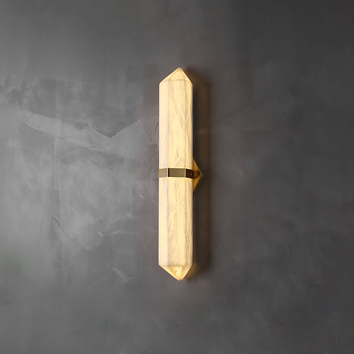 Albiaya wandlamp albast messing voor slaapkamer