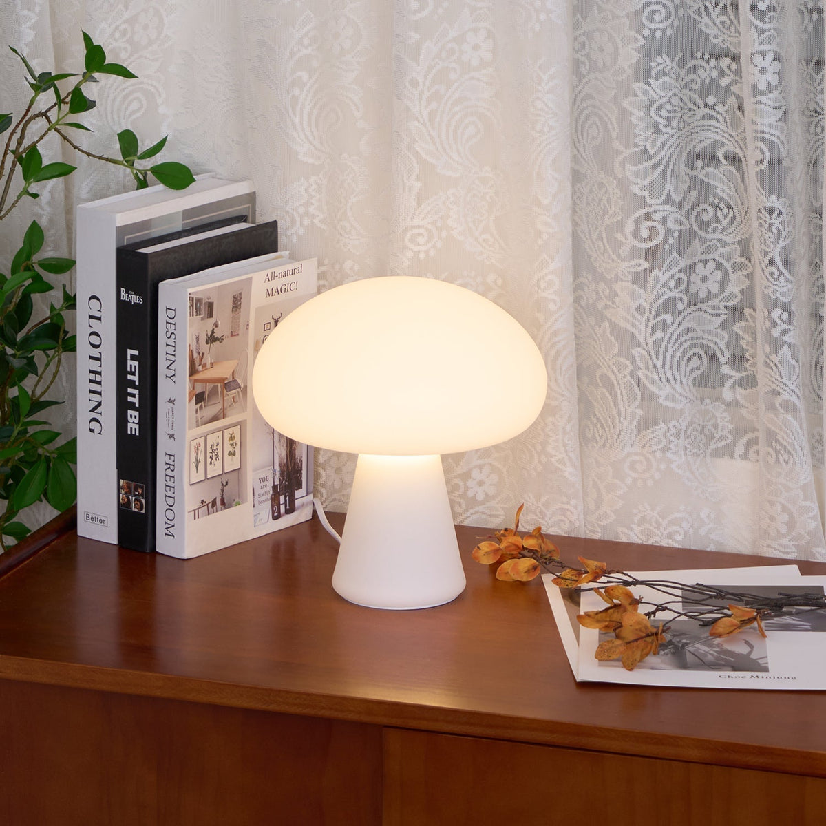 Ombra Whimsical tafellamp met glazen kap