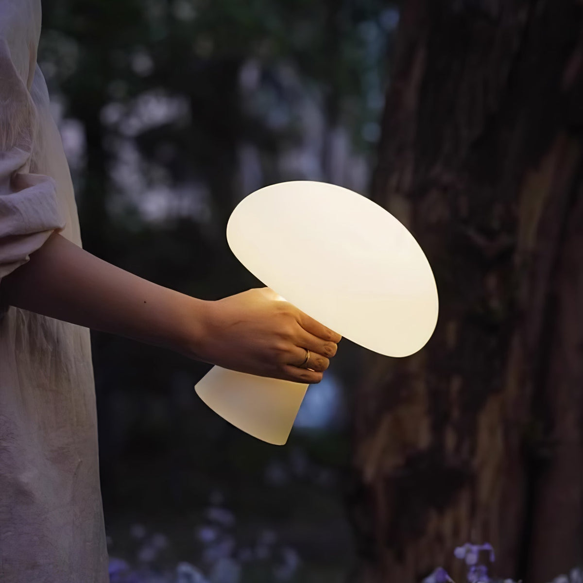 Ombra Whimsical tafellamp met glazen kap