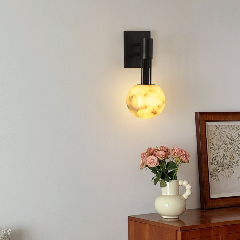 Rykde Albast bollen wandlamp voor binnen