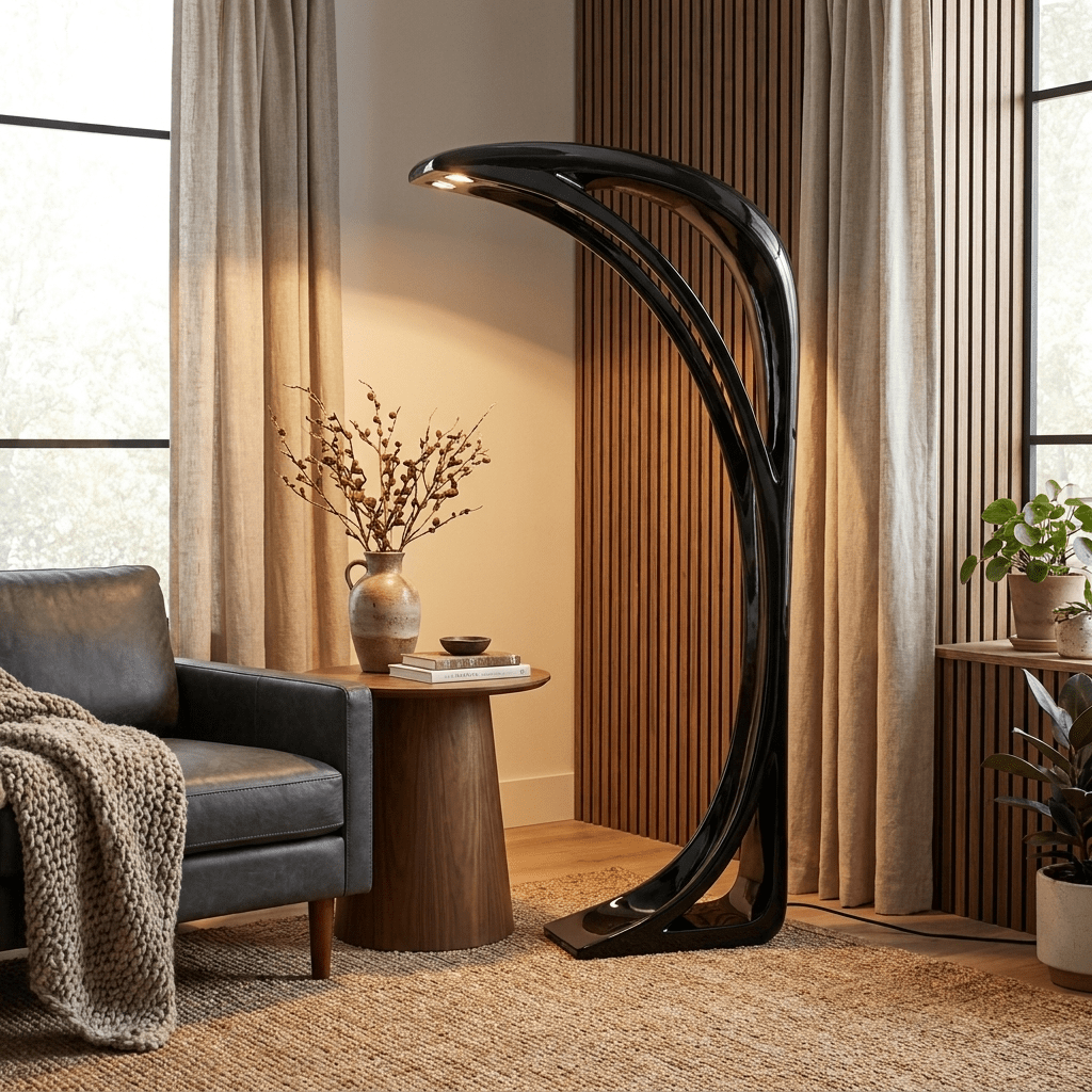 Obsidian Curve vloerlamp