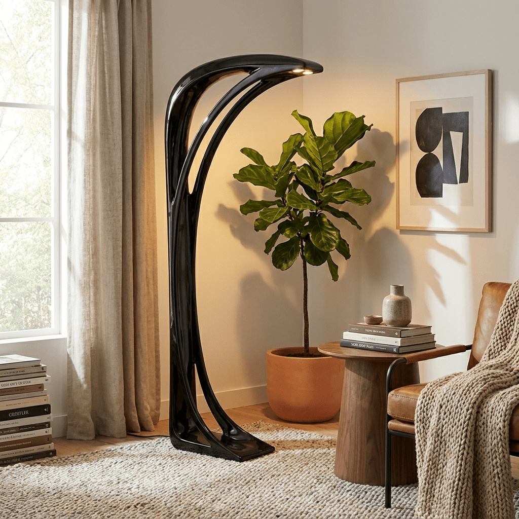 Obsidian Curve vloerlamp