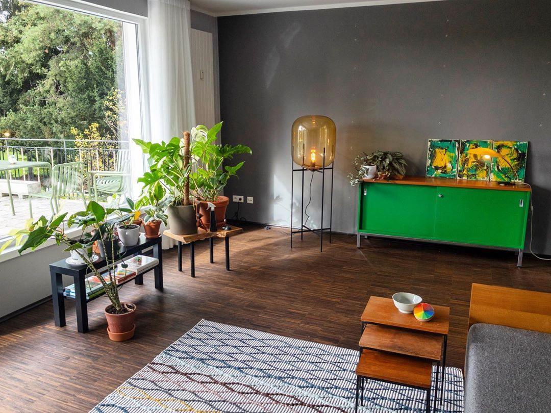 Liorivelia industriële vloerlamp van glas