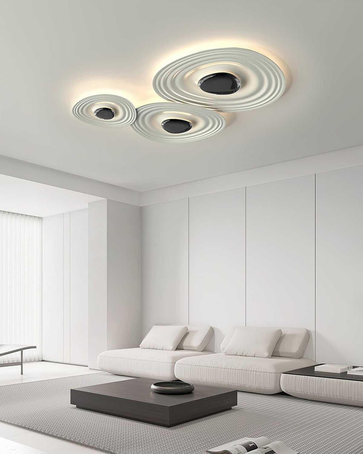 Idra plafondlamp Ripple Ring Modern sculpturaal