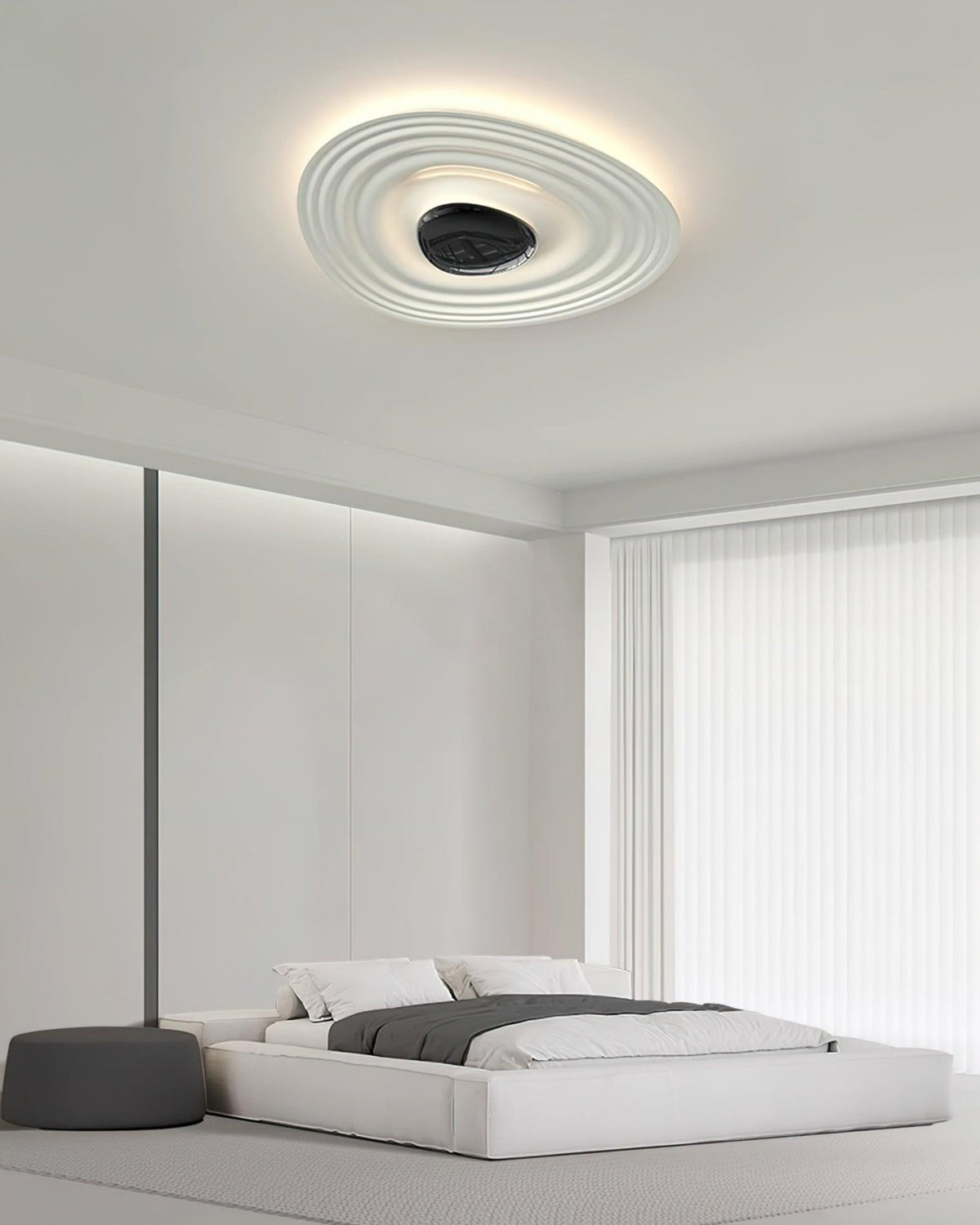 Idra plafondlamp Ripple Ring Modern sculpturaal