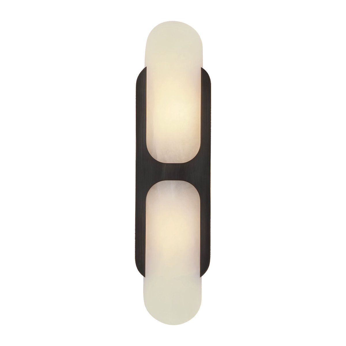 Ulthaora dubbele bollen wandlamp in albast