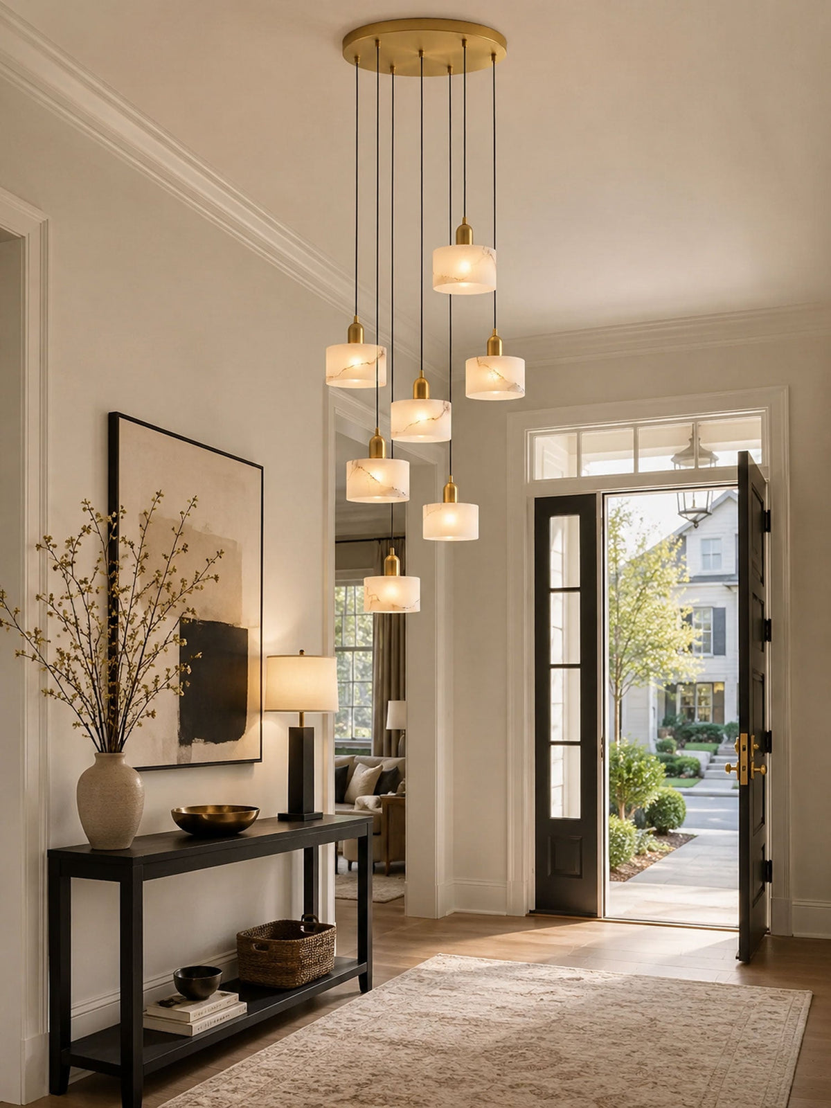 Fjara hanglamp met albast