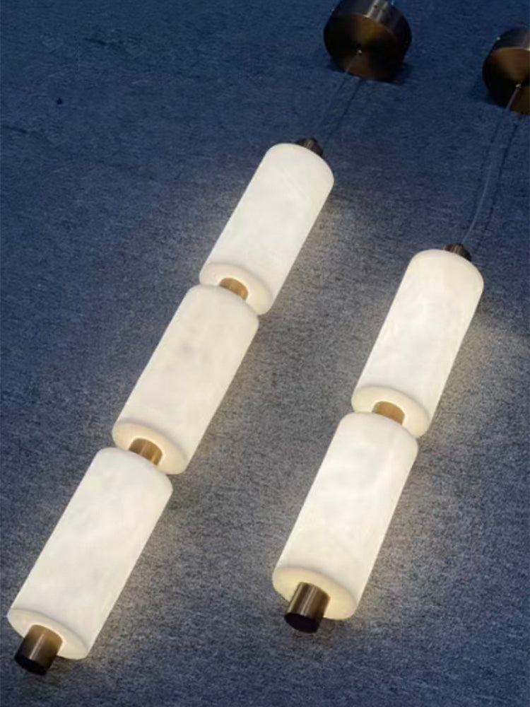 Zovarion Cluster hanglamp van albast