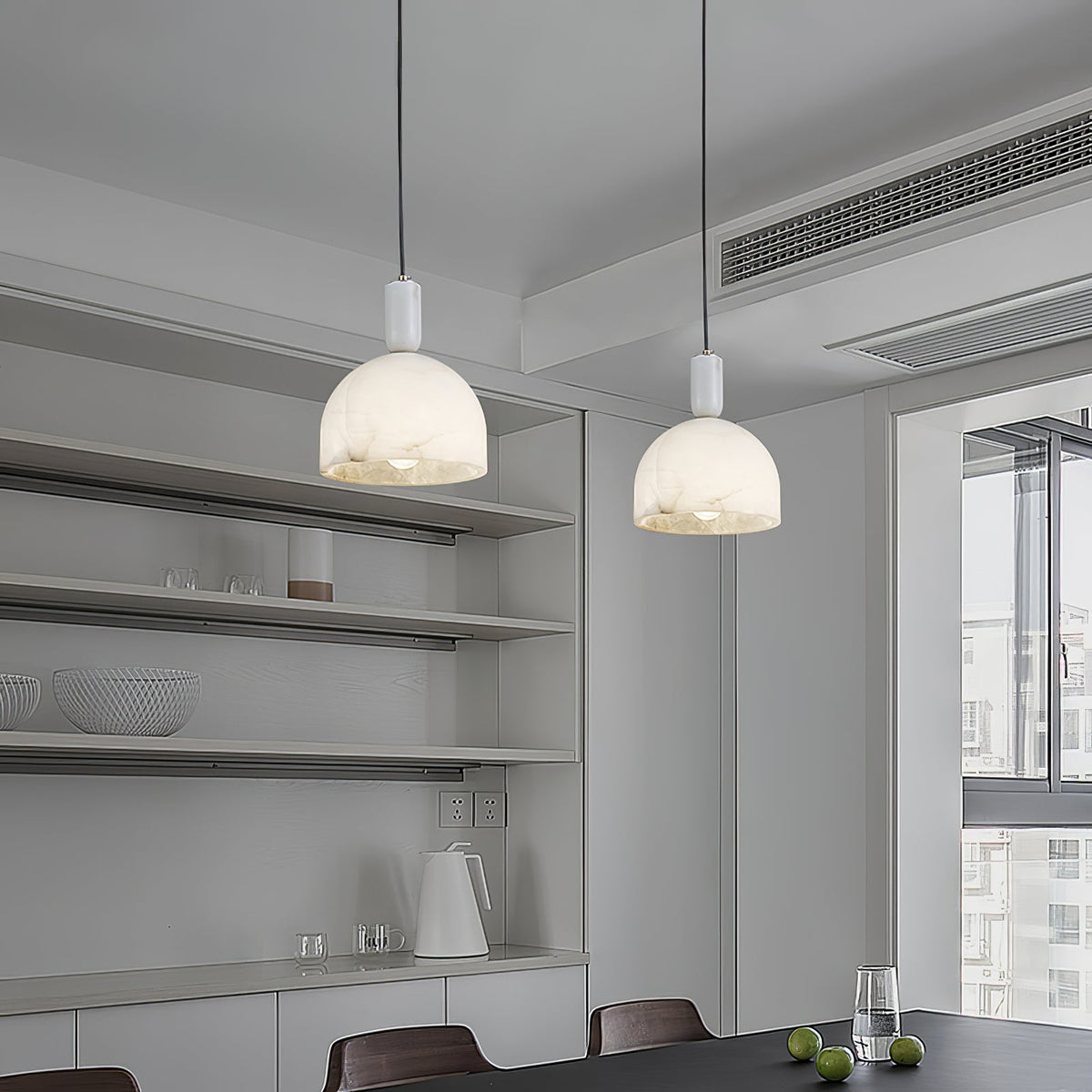 Ulcaris hanglamp van albast