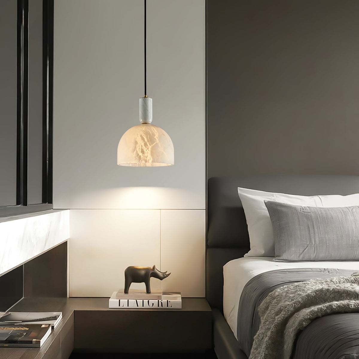 Ulcaris hanglamp van albast