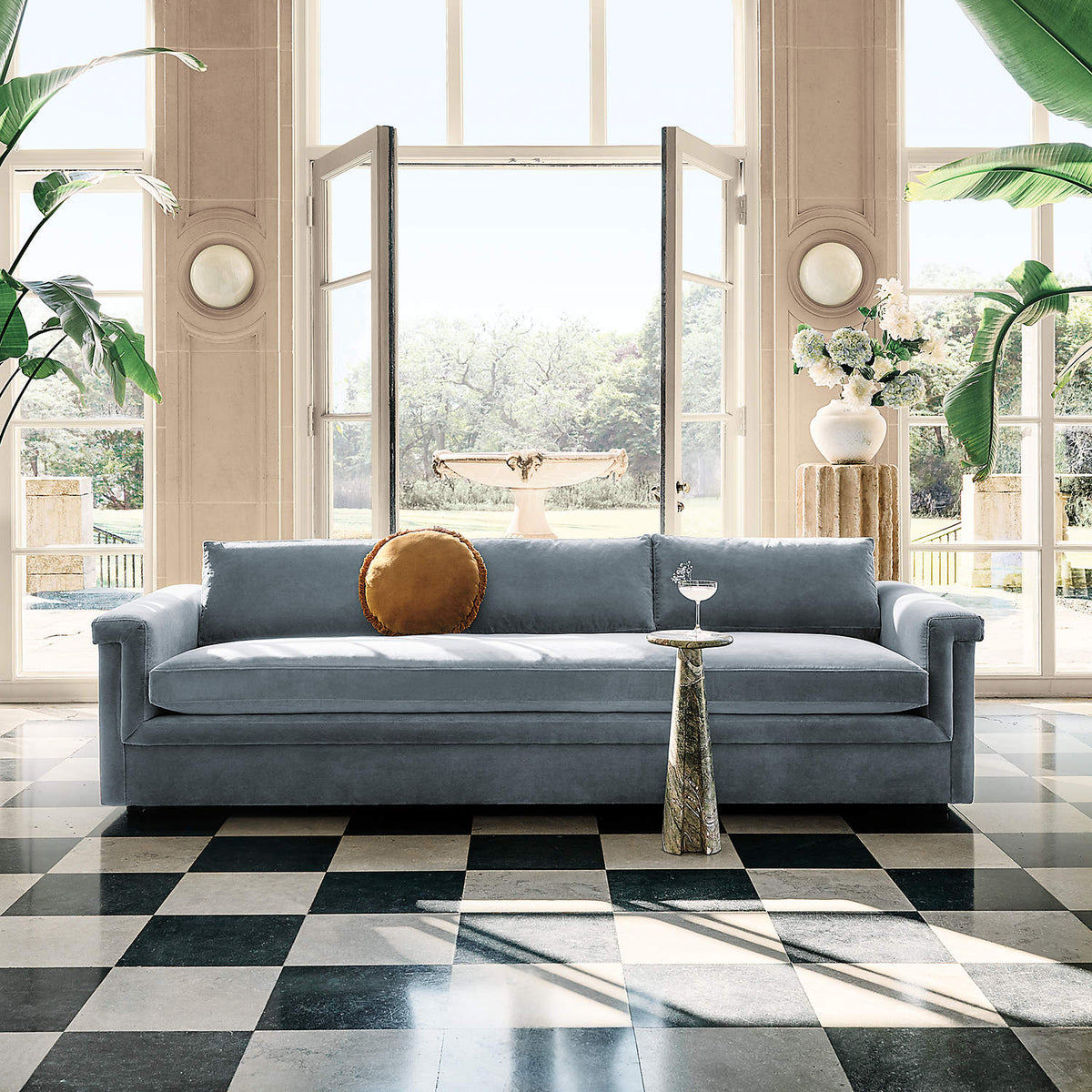 Nyraean albasten wandlamp