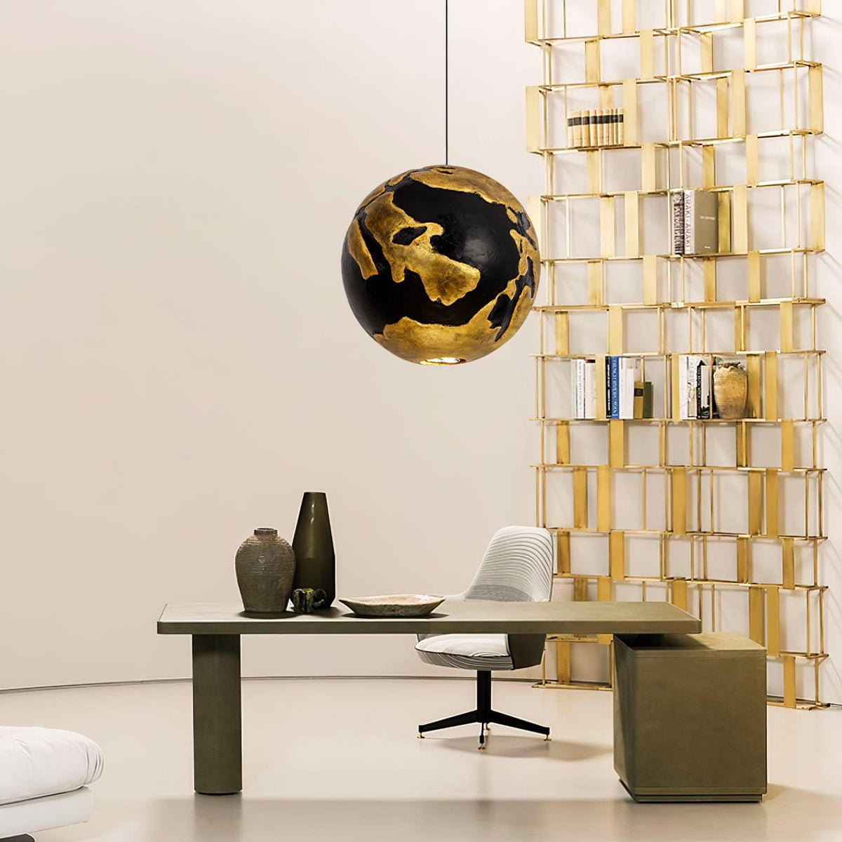 Alzorila Moderne minimalistische Noordse kunst hanglamp van composiet