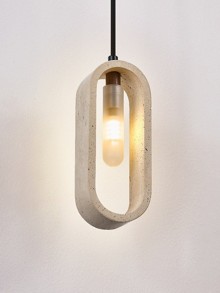 Seraelle hanglamp van geel travertin