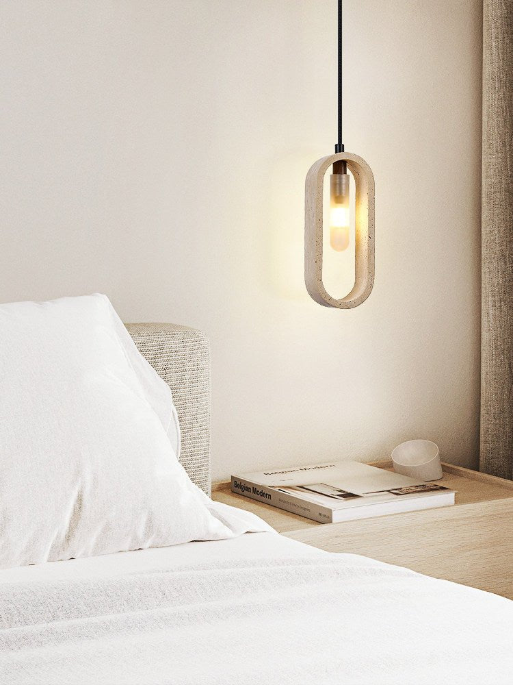 Seraelle hanglamp van geel travertin