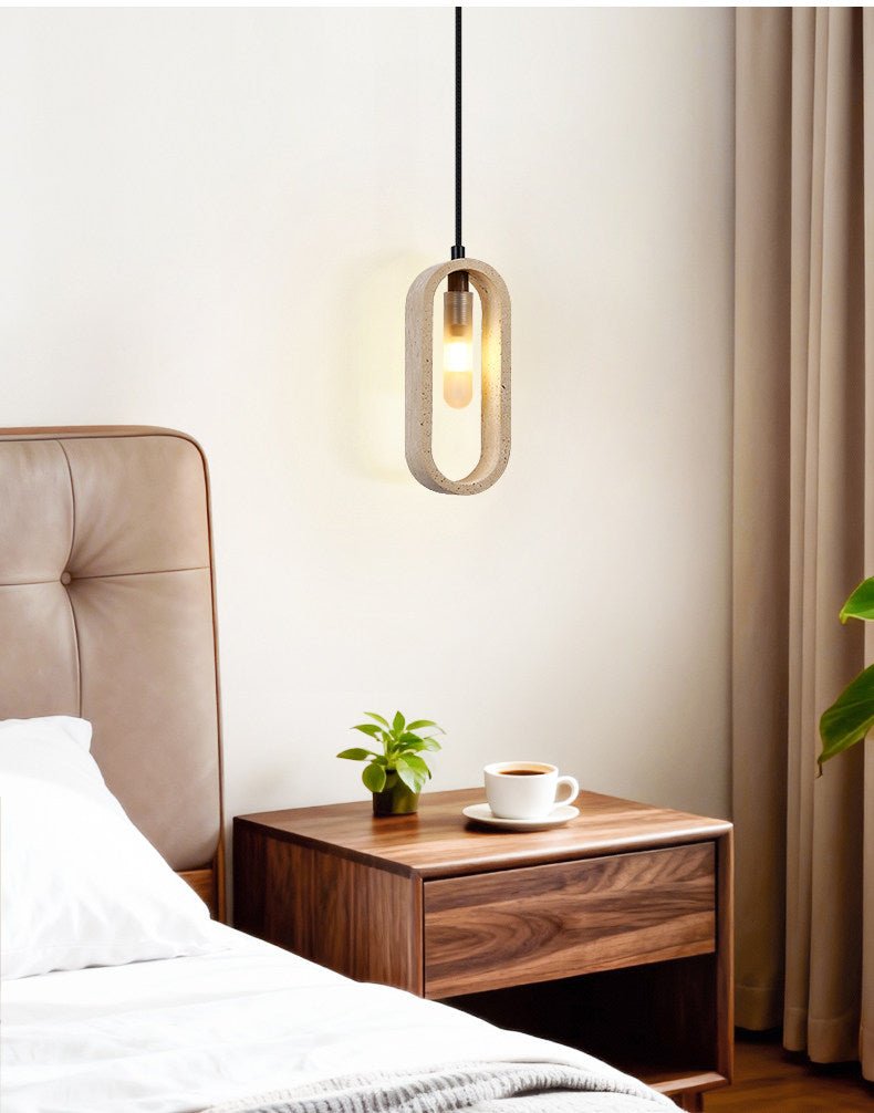 Seraelle hanglamp van geel travertin