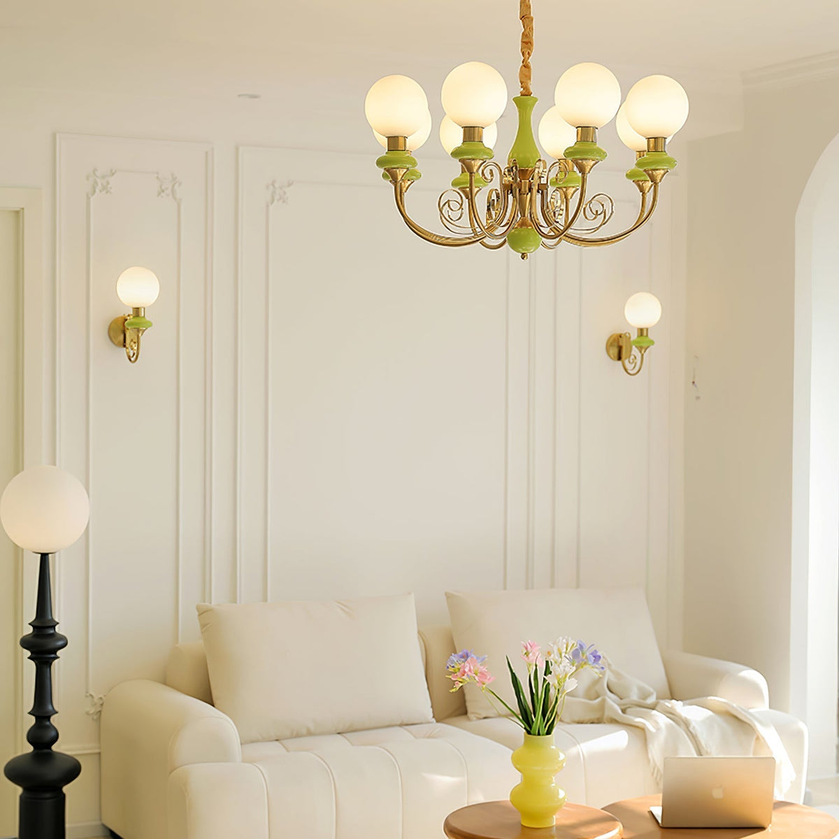 Bela Premium Noordse kunst glazen wandlamp