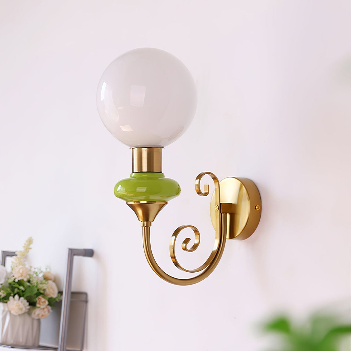 Bela Premium Noordse kunst glazen wandlamp