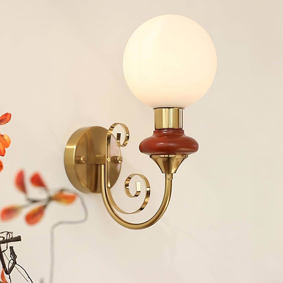 Bela Premium Noordse kunst glazen wandlamp