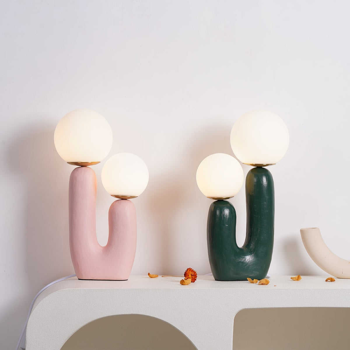 Elyrain kunstzinnige hars tafellamp
