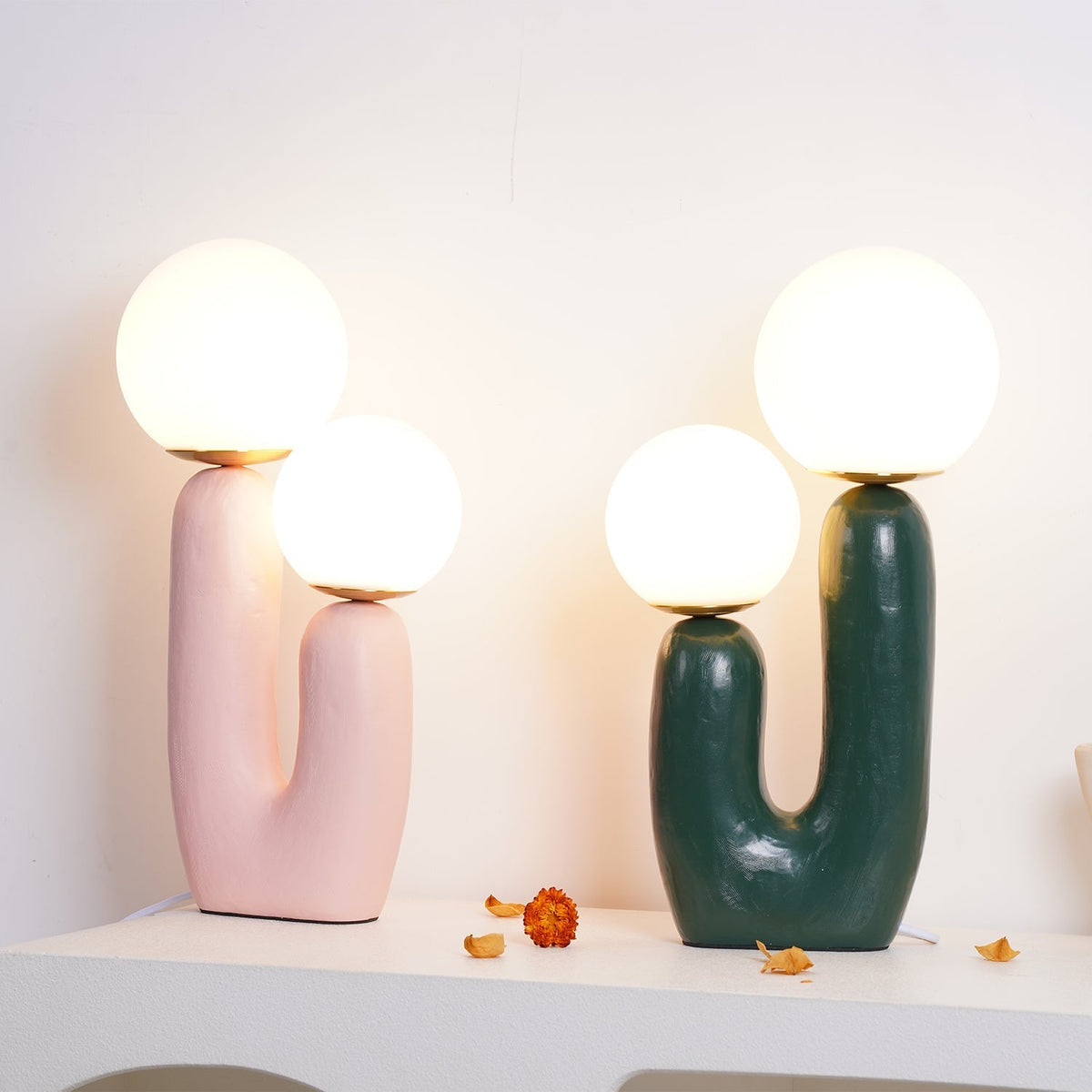 Elyrain kunstzinnige hars tafellamp