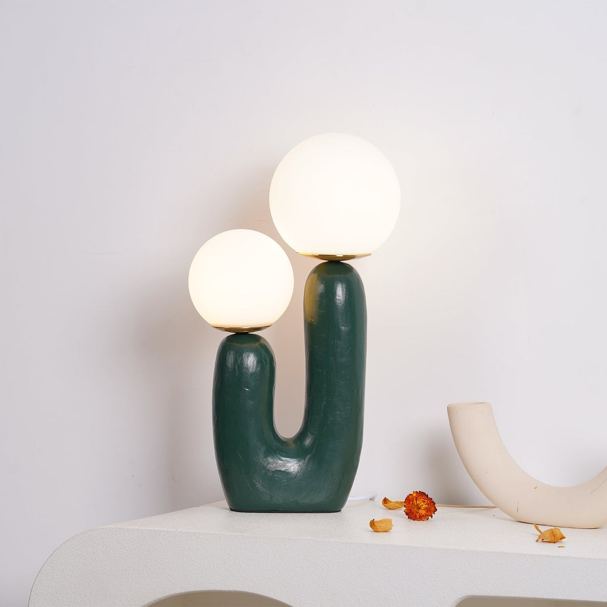 Elyrain kunstzinnige hars tafellamp
