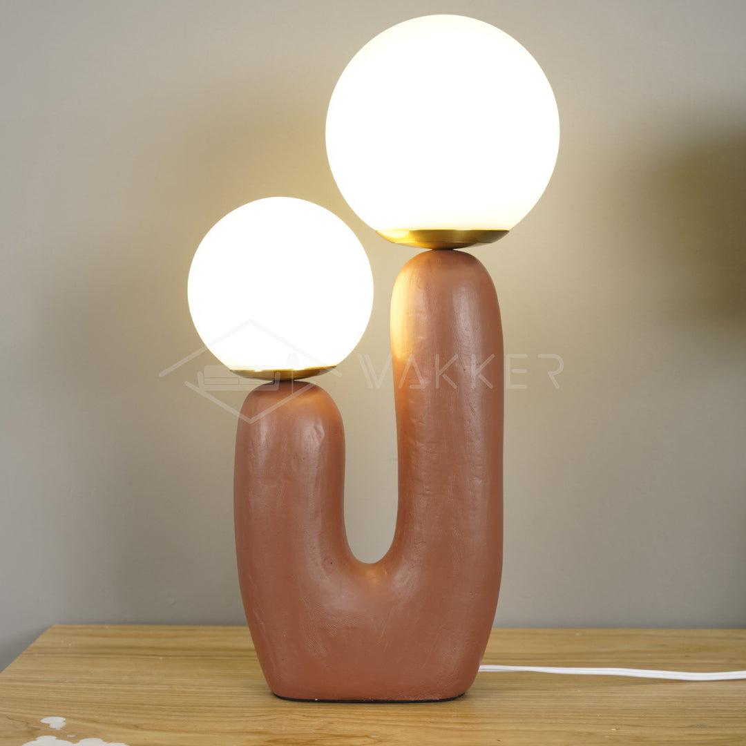 Elyrain kunstzinnige hars tafellamp