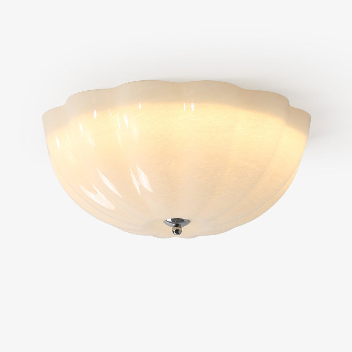 Uphaara Moderne minimalistische plafondlamp met opal glazen kap