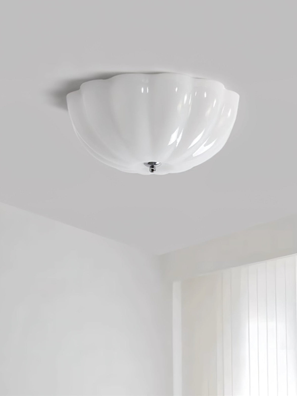 Uphaara Moderne minimalistische plafondlamp met opal glazen kap