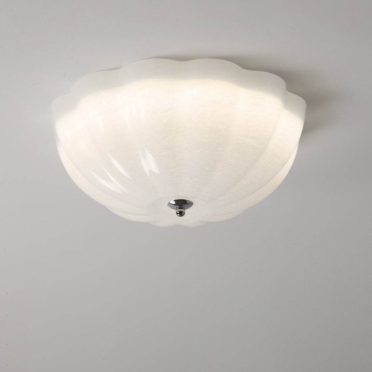 Uphaara Moderne minimalistische plafondlamp met opal glazen kap