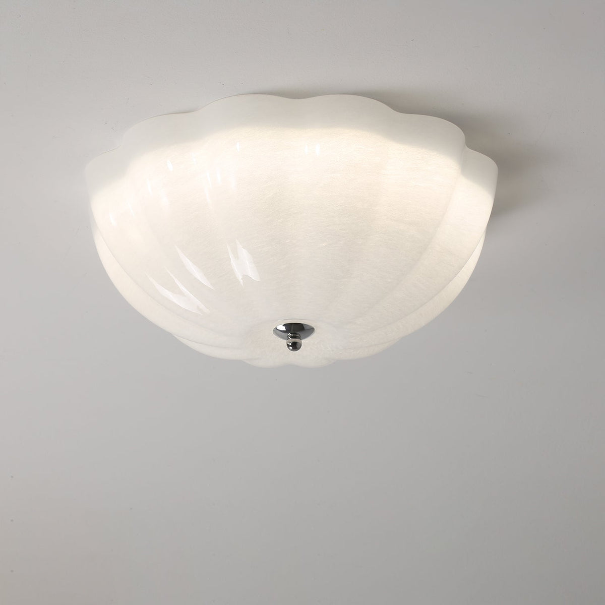 Uphaara Moderne minimalistische plafondlamp met opal glazen kap