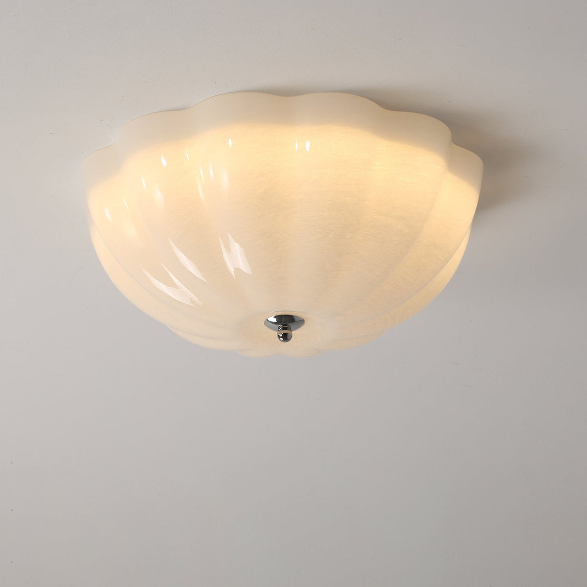 Uphaara Moderne minimalistische plafondlamp met opal glazen kap