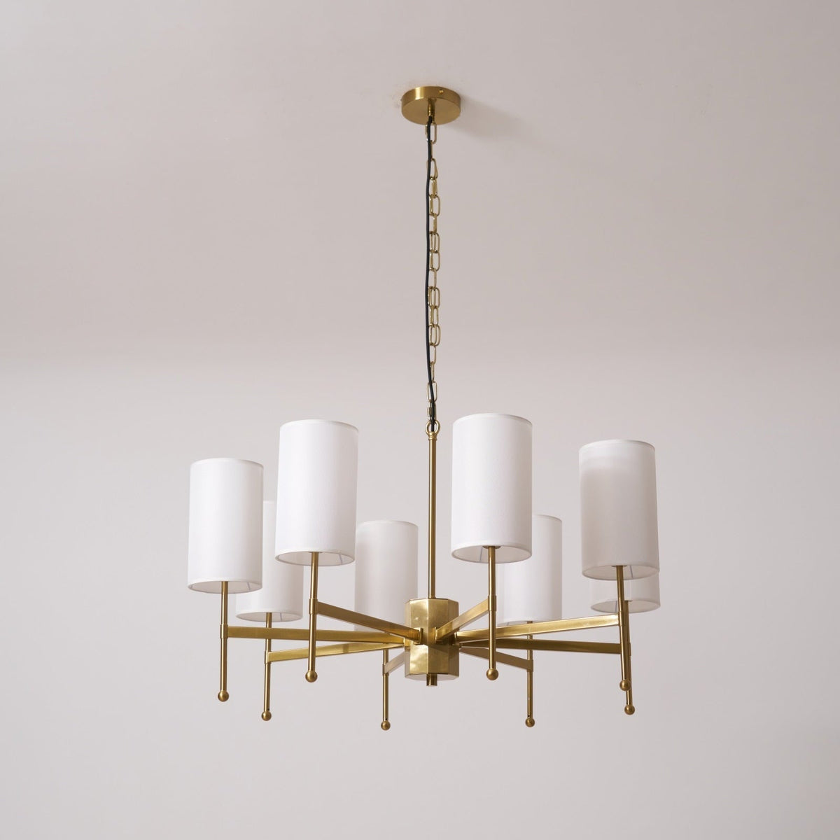 Ulcarisra Traditionele Vintage Kroonluchter van messing met Stoffen