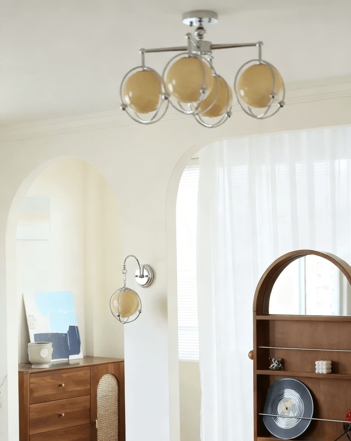 Veliselia Orb Cage wandlamp