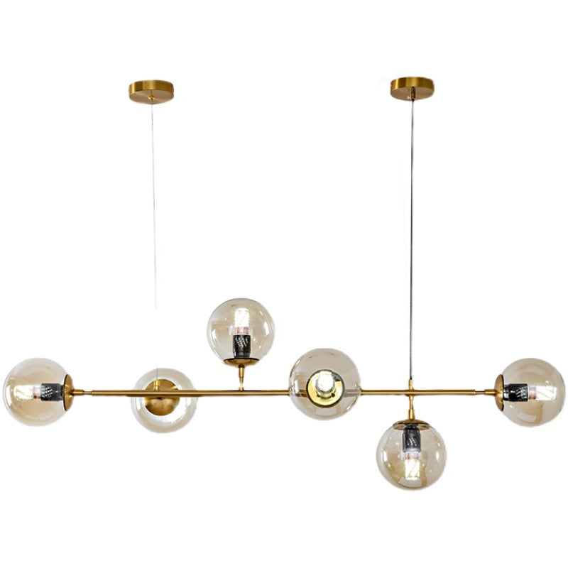 Yorvin hanglamp orb messing glas voor woonkamer