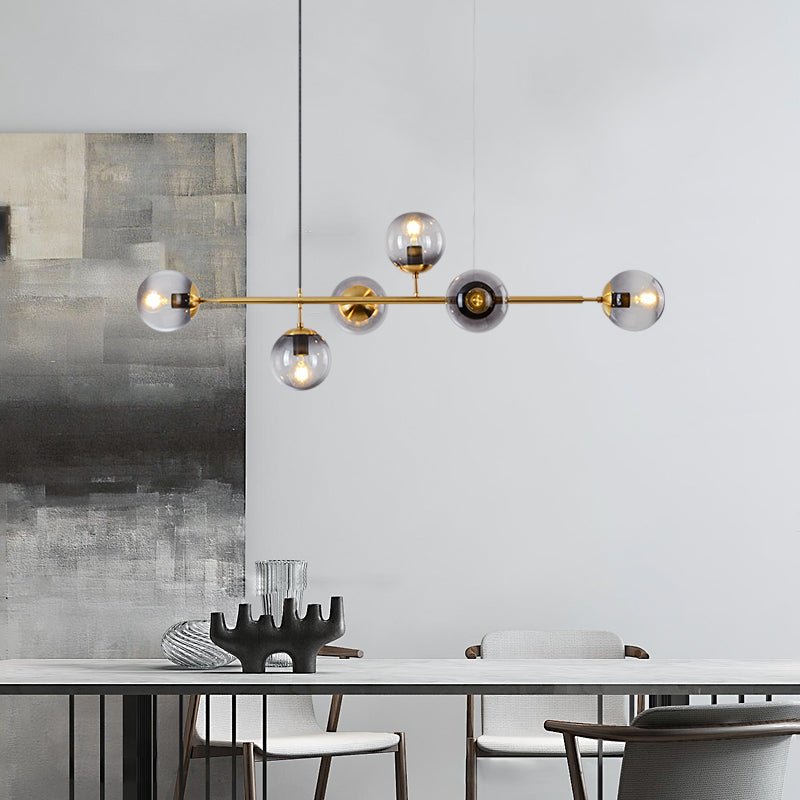 Yorvin hanglamp orb messing glas voor woonkamer