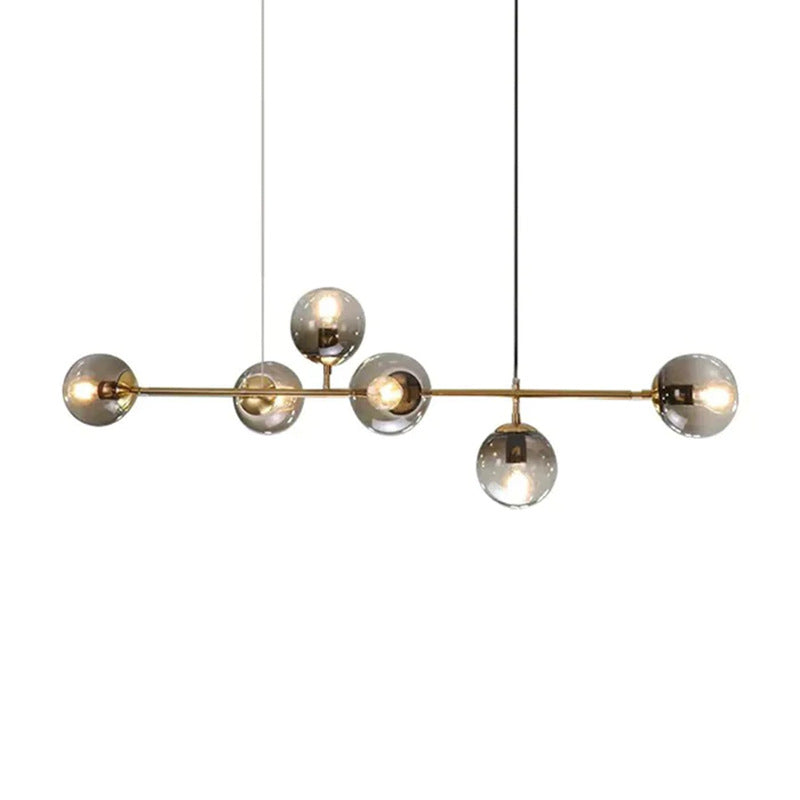 Yorvin hanglamp orb messing glas voor woonkamer