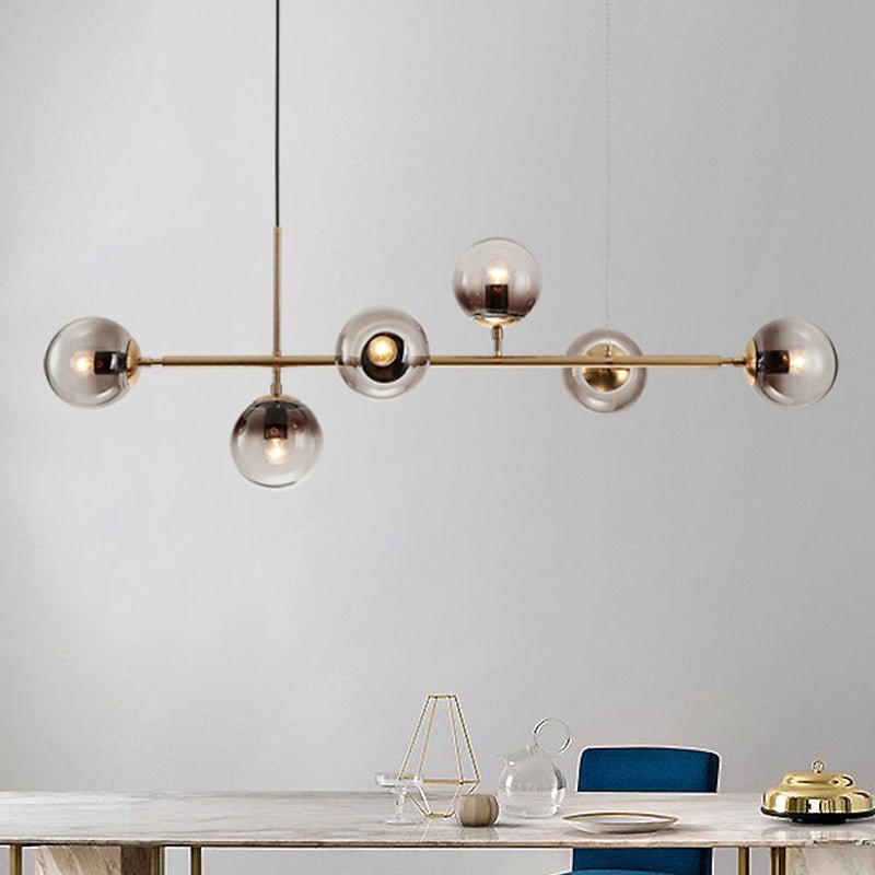 Yorvin hanglamp orb messing glas voor woonkamer