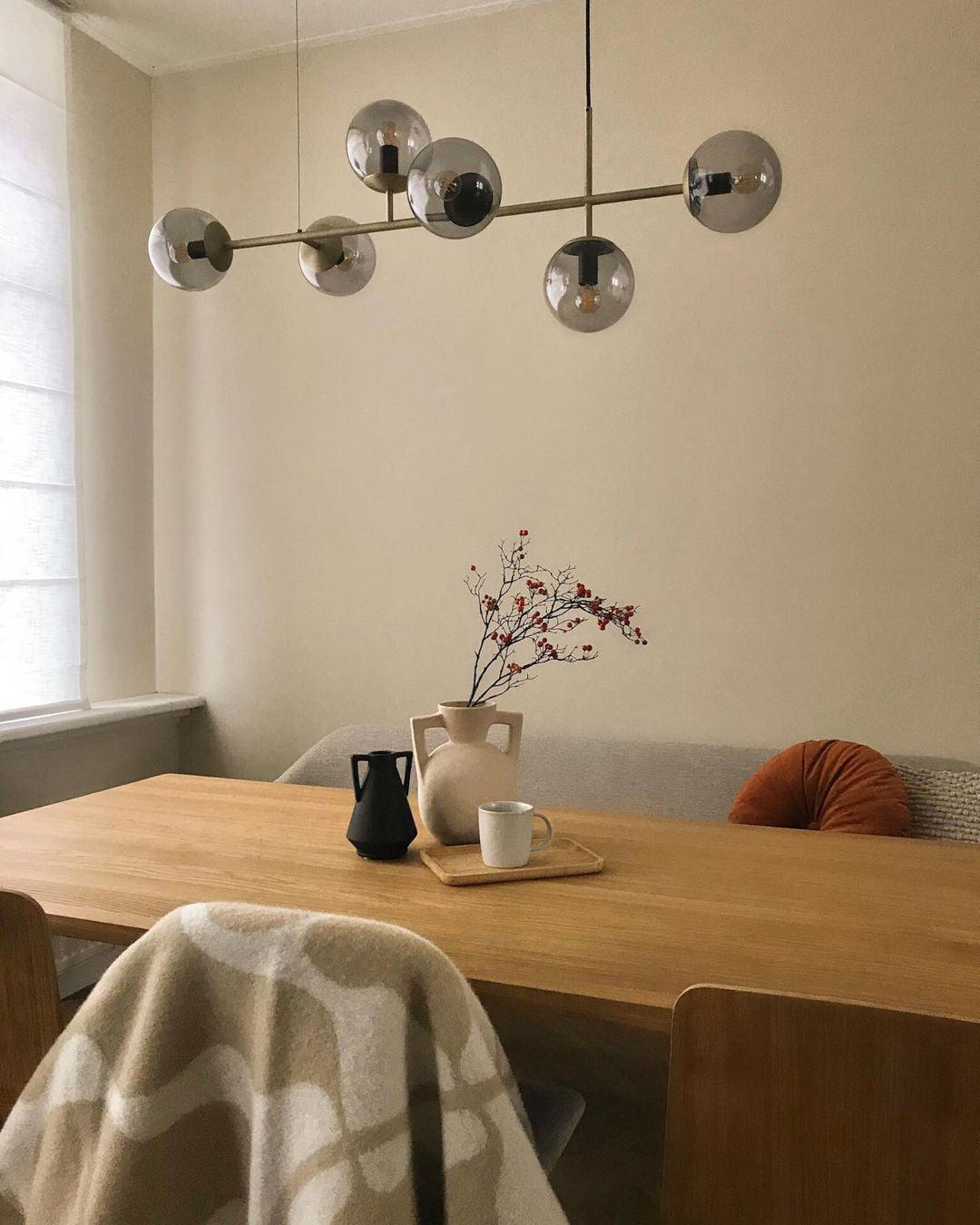 Yorvin hanglamp orb messing glas voor woonkamer