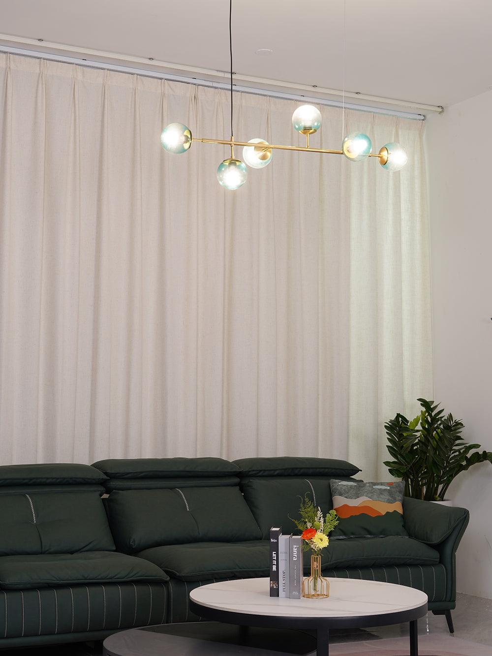 Yorvin hanglamp orb messing glas voor woonkamer