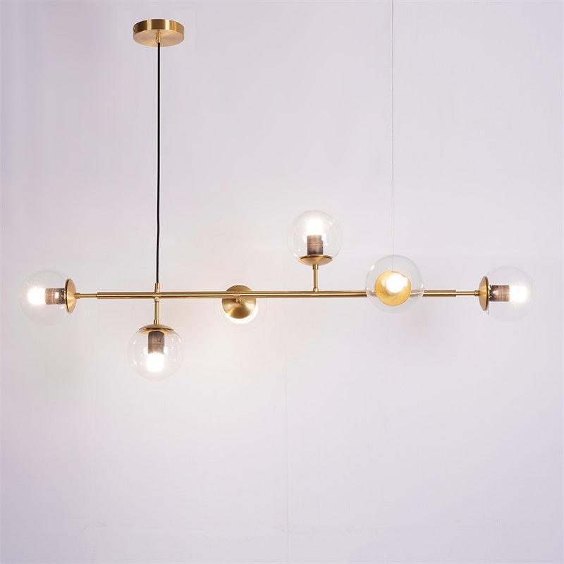 Yorvin hanglamp orb messing glas voor woonkamer