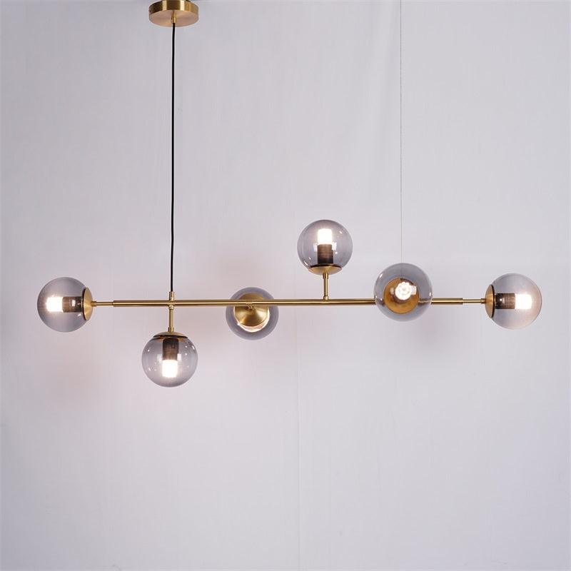 Yorvin hanglamp orb messing glas voor woonkamer